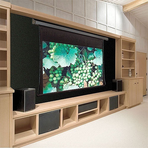 Draper 101642QU Premier 165\\" Electric Projection Screen with Quiet and Low Voltage Motor