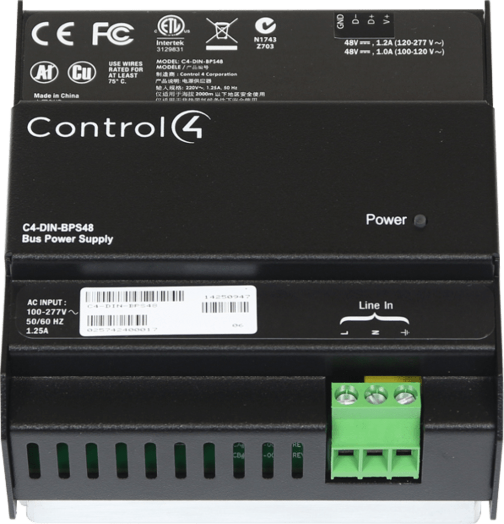 Control4® 48V Bus Power Supply