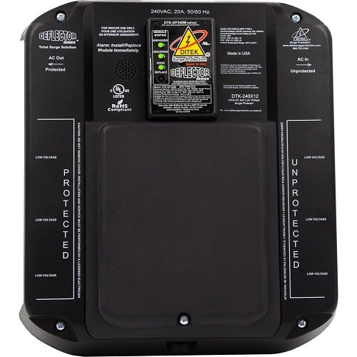 DITEK DTK-240X12  Deflector SPD 240V 20A Max and 6-Postion 2MHLP Base