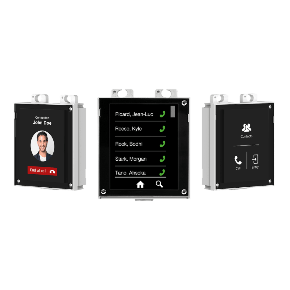 Control4 DS2 3-Module Touch Door Station - Surface Mount - Black