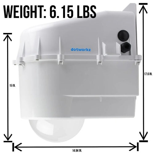 Dotworkz D3-BASE D3 Base Housing, Oversized Rugged Enclosure for PTZ, Broadcast and AI Cameras