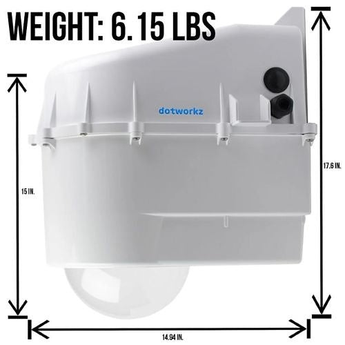 Dotworkz D3-CD COOLDOME Active Cooling Camera Enclosure for PTZ and Dome Cameras, 12VDC, White