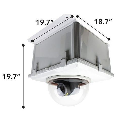 Dotworkz HD12-BASE HD12 Broadcast PTZ Camera Housing, 4K Ultra Thin Lens, Clear