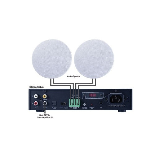 Beale Street BA2101 2-Channel Amplifier, 300W Bridged