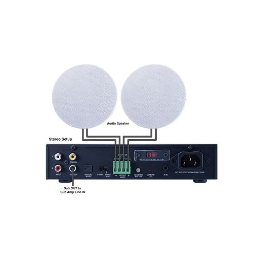 Beale Street BA251 Sub Out Amplifier, 2x50W
