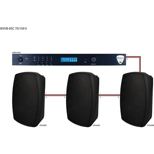 Beale Street W5VB-BSC Speaker, On-Wall, Indoor Outdoor 5.25\\"