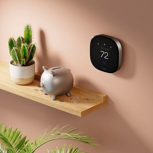 ecobee EB-STATE6PB-01 Smart Thermostat Premium with Wi-Fi, 24VAC
