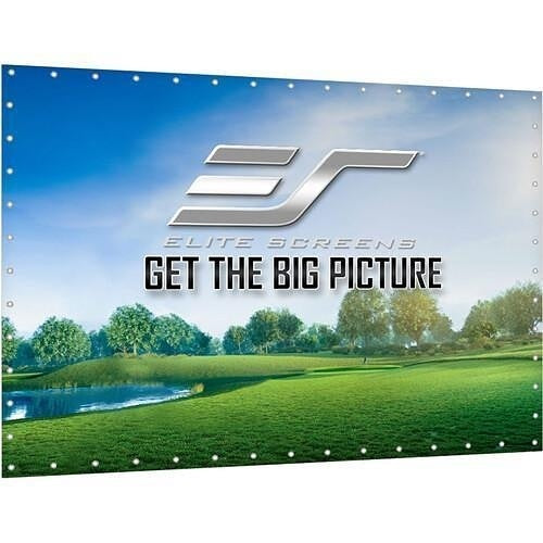 Elite Screens DIY10X13-IPW1145-F GolfSim DIY Screen Series Golf Impact Projection Material, 13\'x10\' View, ImpactWhite 1145 Surface