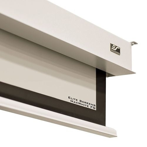 Elite Screens EB92HW3-E12 Evanesce Tab-Tension B Series 92\\" In-Ceiling Recessed Projection Screen