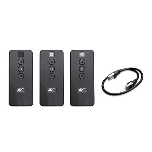 Elite Screens ETB100HW3-E12 100\\" Evanesce Tab-Tension B Series CineWhite In-Ceiling Electric Projection Screen