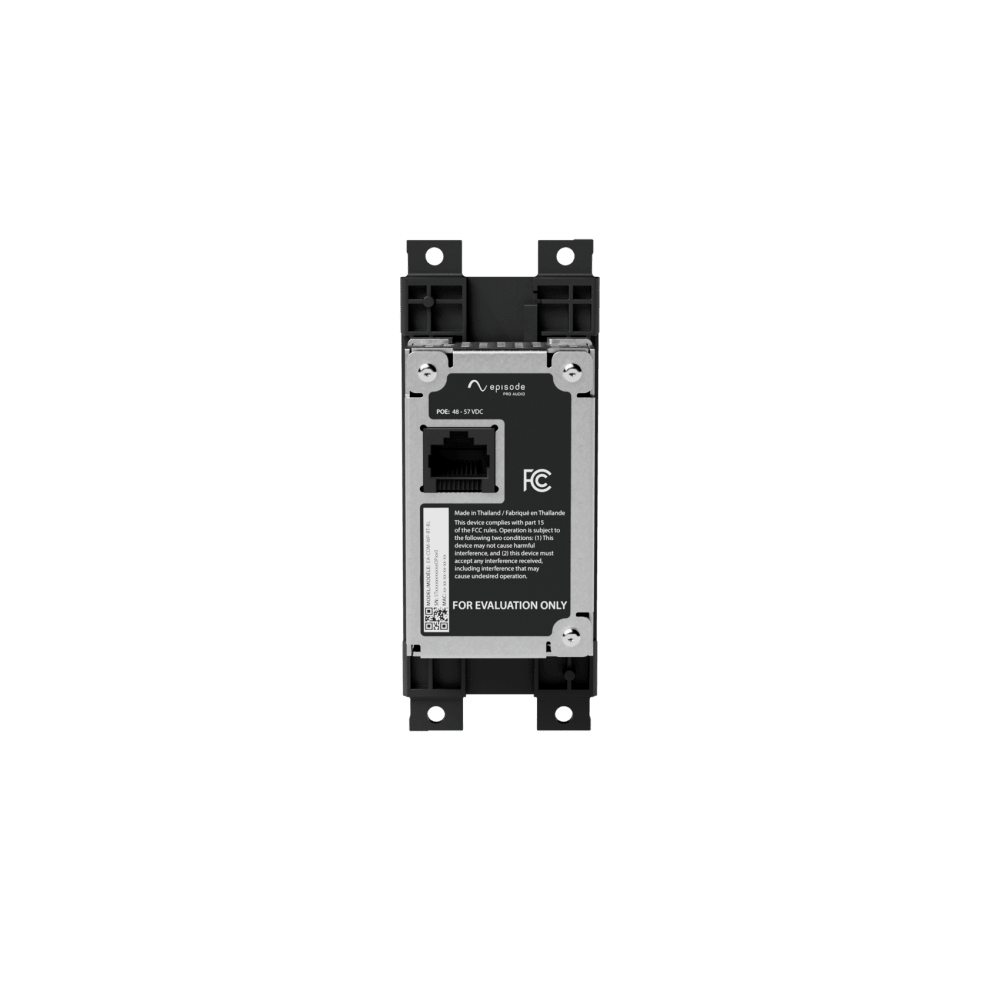 Episode® Business Music Bluetooth Audio Input Wall Plate (Black)