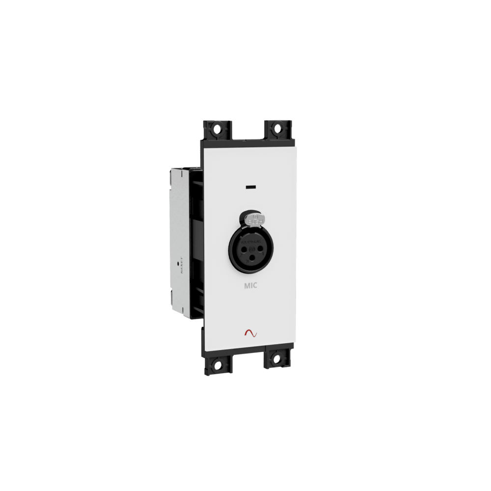 Episode® Business Music Solution Microphone XLR Input Wall Plate (White)