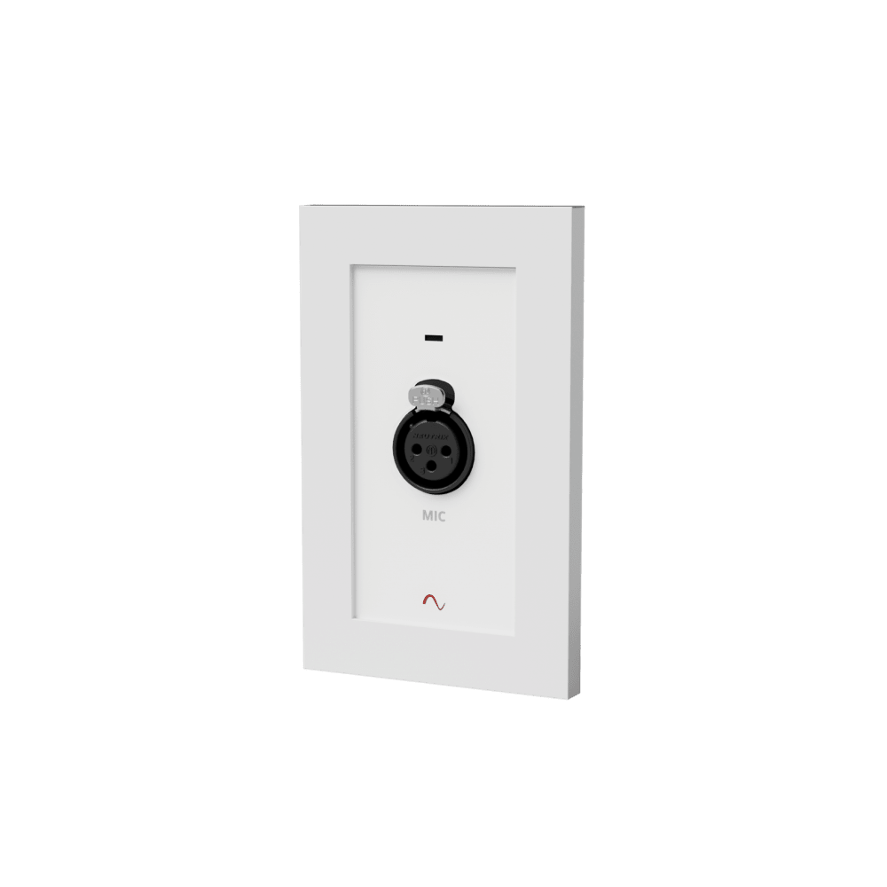Episode® Business Music Solution Microphone XLR Input Wall Plate (White)