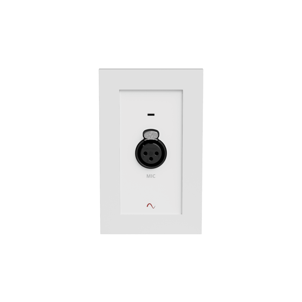 Episode® Business Music Solution Microphone XLR Input Wall Plate (White)