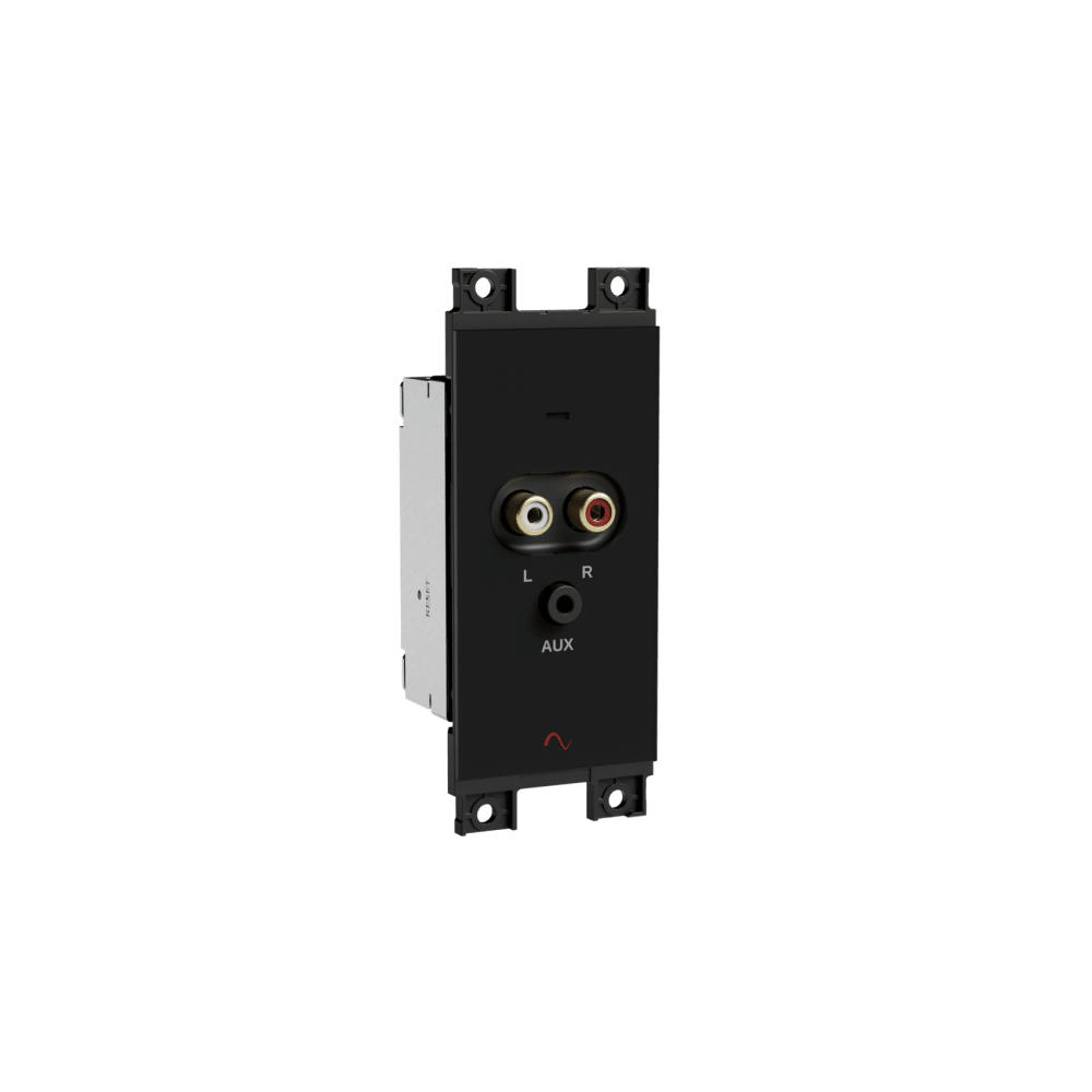 Episode® Business Music Solution RCA 3.5mm Input Wall Plate (Black)