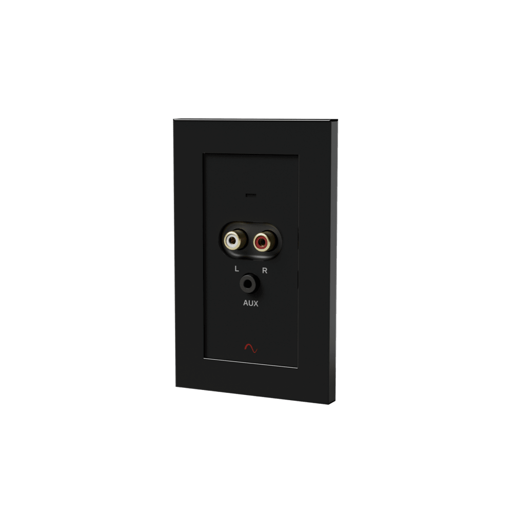 Episode® Business Music Solution RCA 3.5mm Input Wall Plate (Black)
