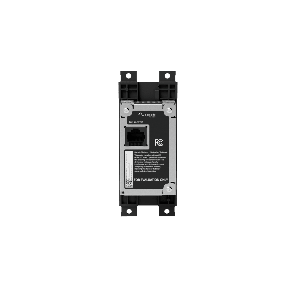 Episode® Business Music Solution RCA 3.5mm Input Wall Plate (Black)