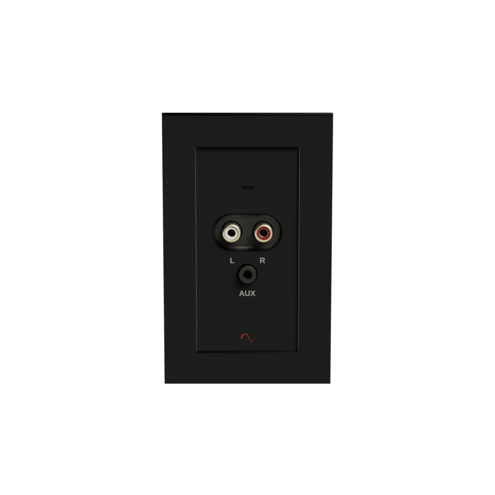 Episode® Business Music Solution RCA 3.5mm Input Wall Plate (Black)