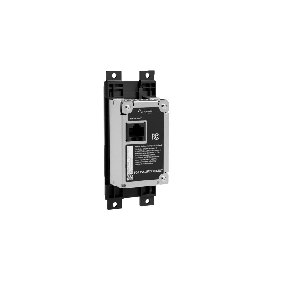 Episode® Business Music Solution Zone-Source Controller Wall Plate (Black)