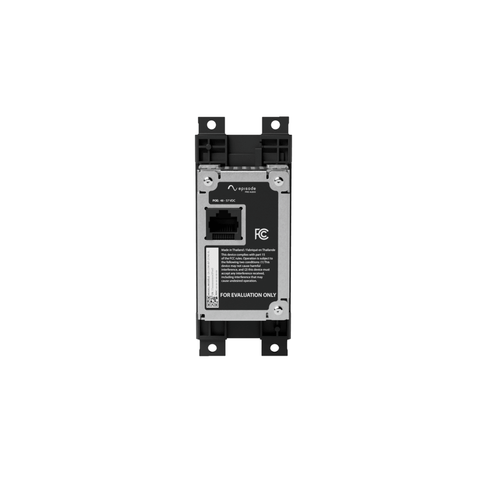 Episode® Business Music Solution Zone-Source Controller Wall Plate (Black)