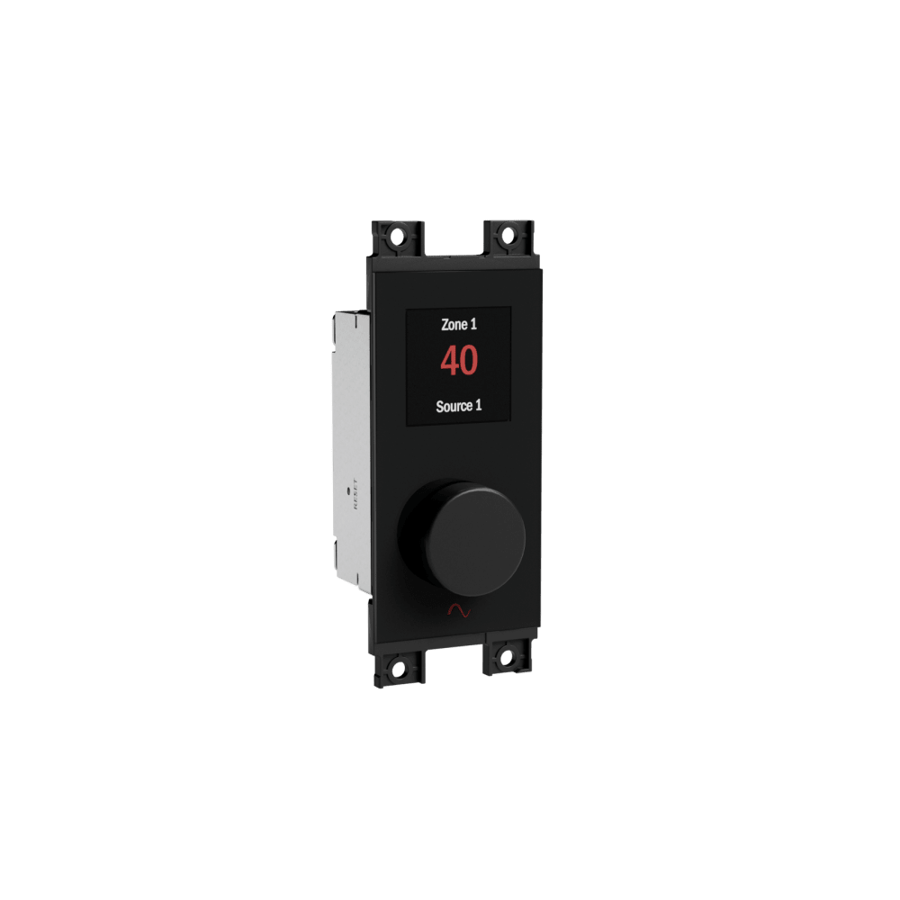 Episode® Business Music Solution Zone-Source Controller Wall Plate (Black)