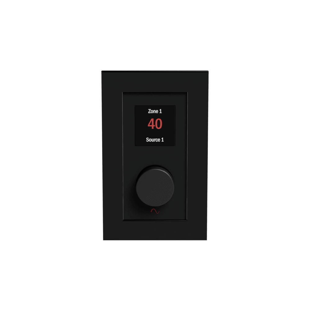 Episode® Business Music Solution Zone-Source Controller Wall Plate (Black)