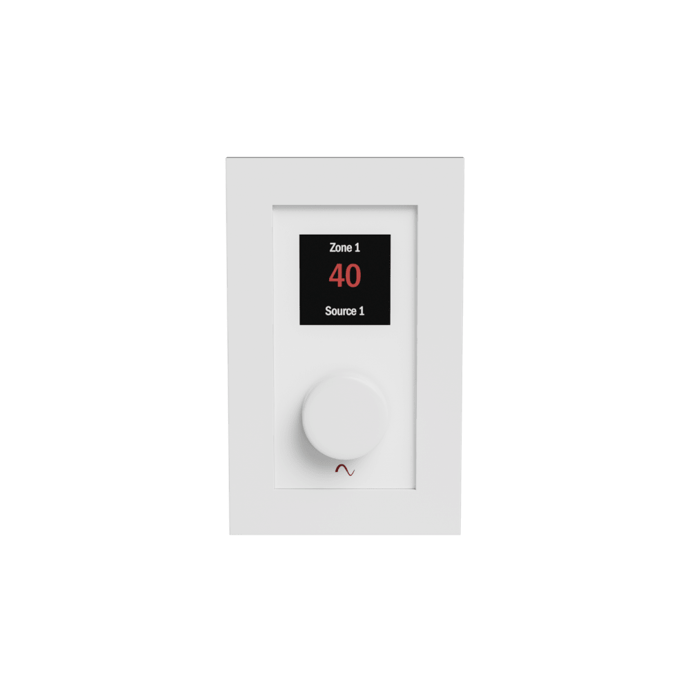Episode® Business Music Solution Zone-Source Controller Wall Plate (White)