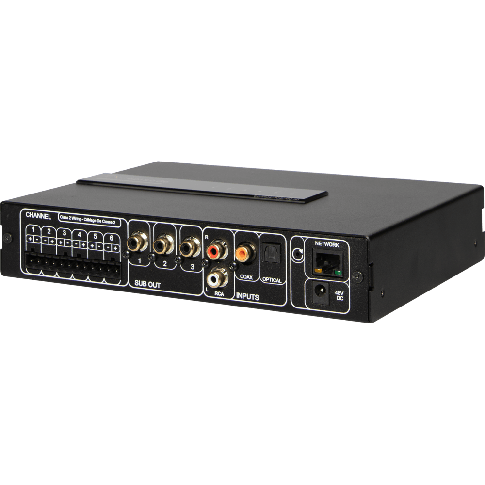 Episode 50W, 6 Channel POE Matrix Switching Amp DSP Config W/ MoIP Streaming Capability