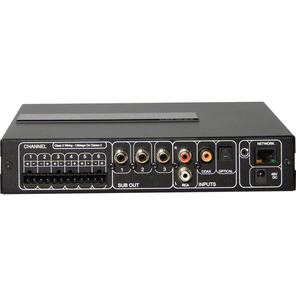 Episode 50W, 6 Channel POE Matrix Switching Amp DSP Config W/ MoIP Streaming Capability