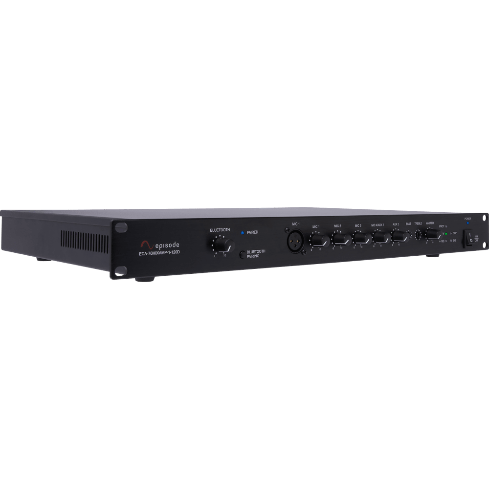 Episode® 70V Class D Mixer-Amplifier with Bluetooth | 120W x 1 Channel