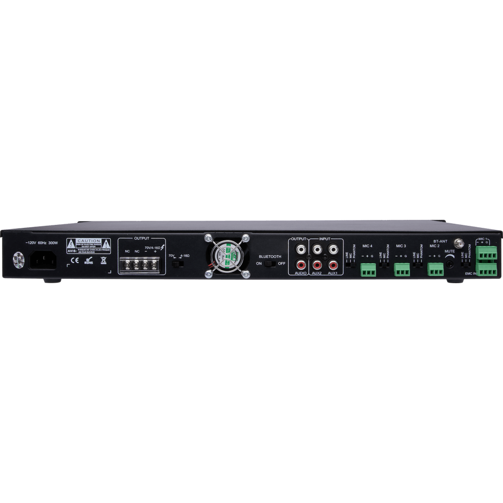 Episode® 70V Class D Mixer-Amplifier with Bluetooth | 240W x 1 Channel
