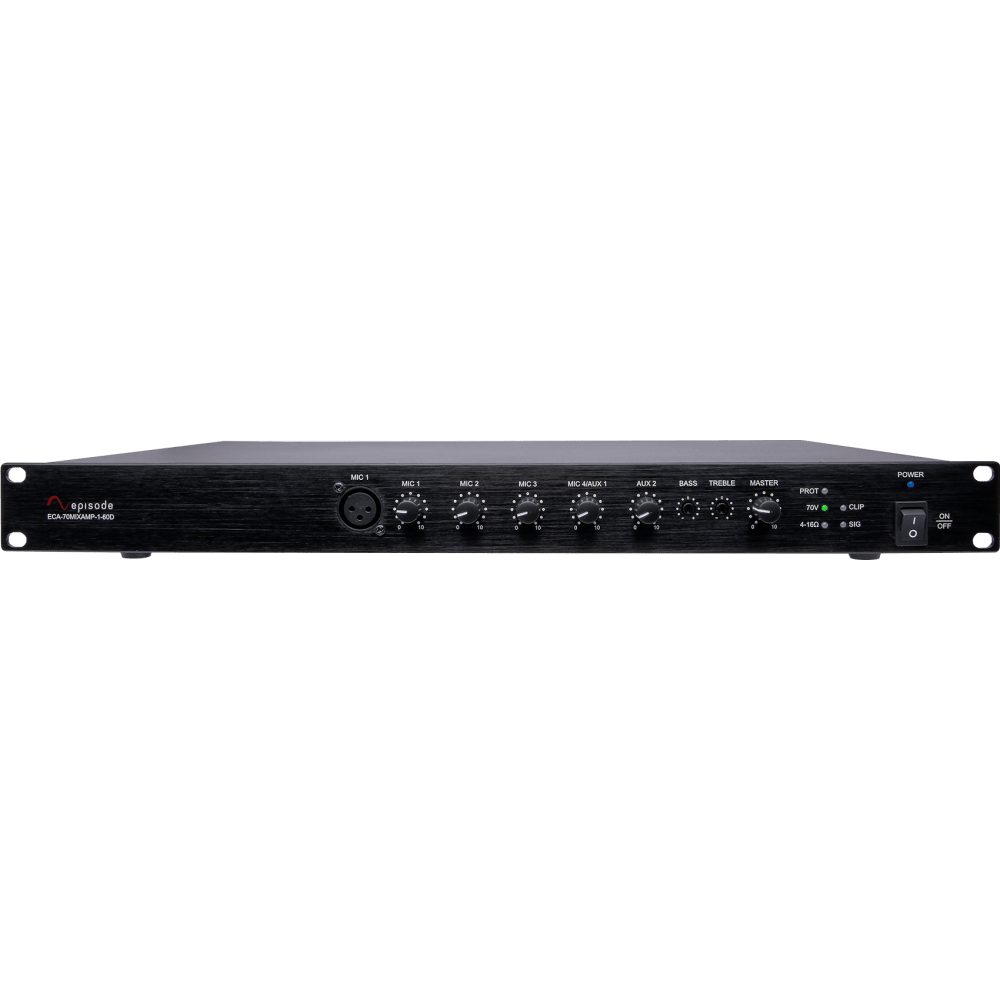 Episode® 70V Class D Mixer-Amplifier | 60W x 1 Channel