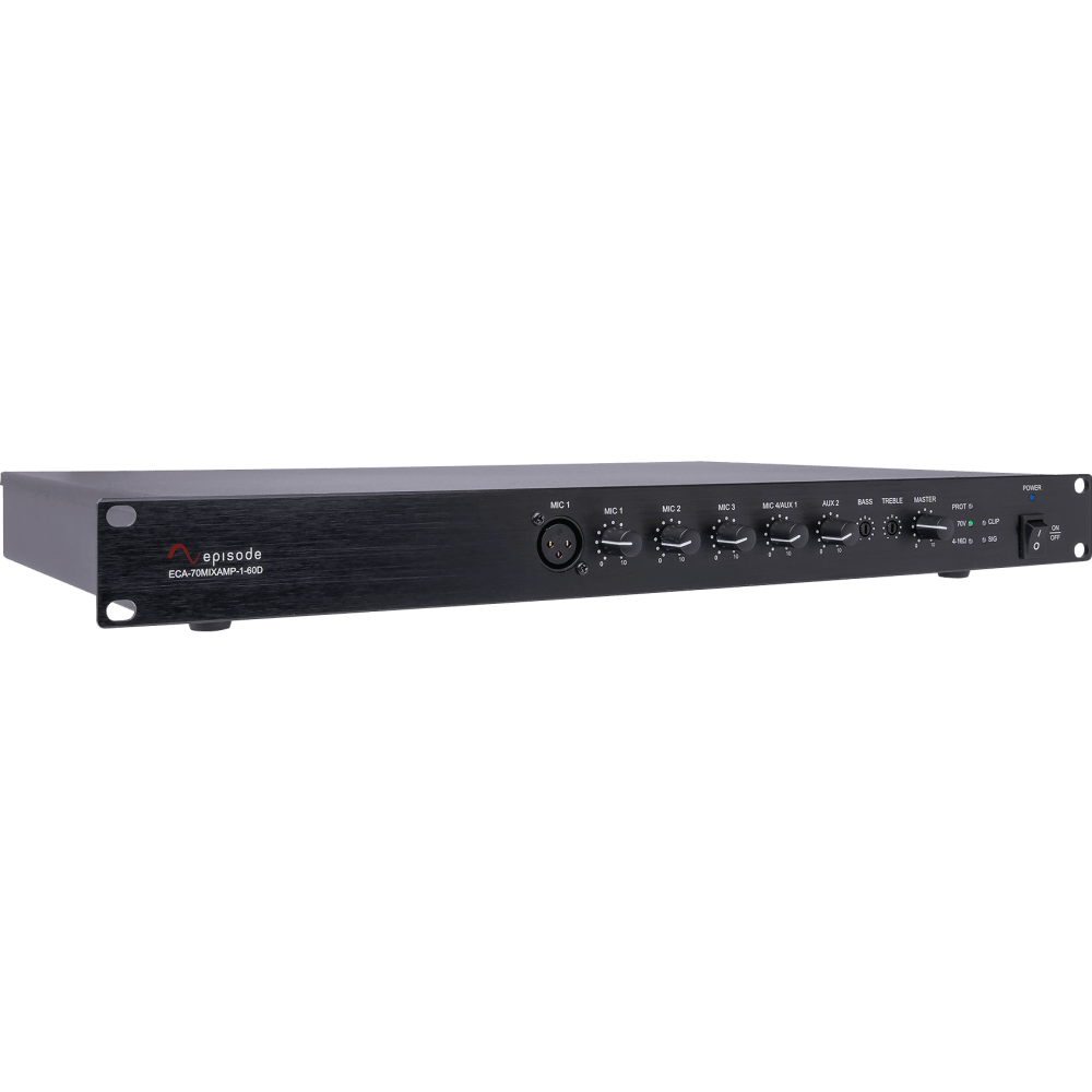 Episode® 70V Class D Mixer-Amplifier | 60W x 1 Channel