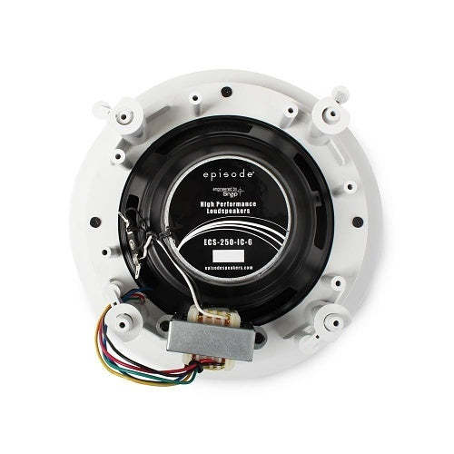 Episode ECS-250-IC-6 250 Commercial Series 25/70V Speaker with 6.5\\" Woofer, White