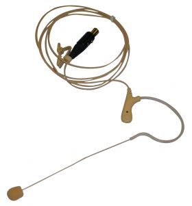 Earworn mic beige mini XLR (TA4F) connector