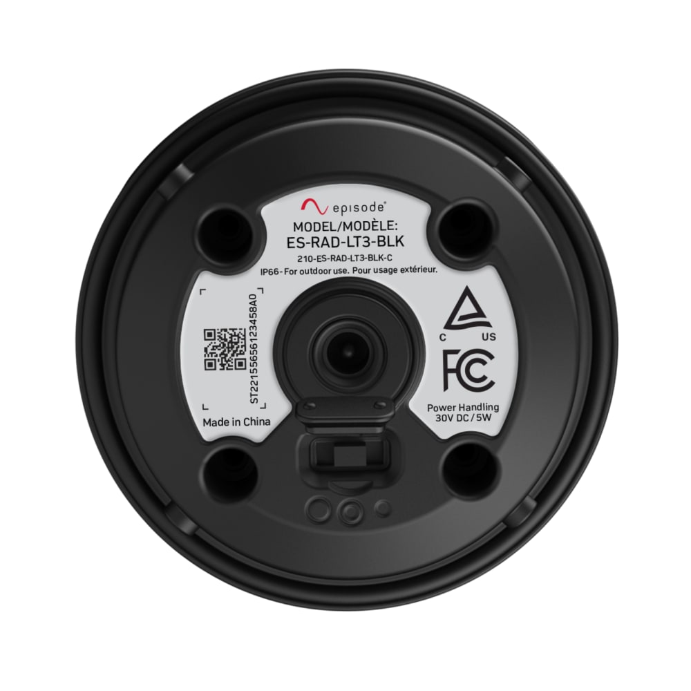 Episode® Radiance Outdoor Bollard Light (Black)