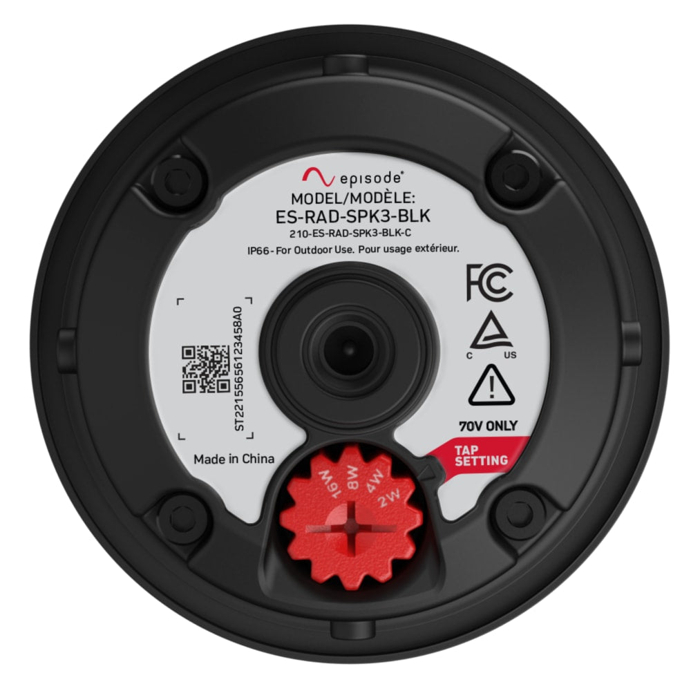 Episode® Radiance Outdoor Bollard Speaker (Black)