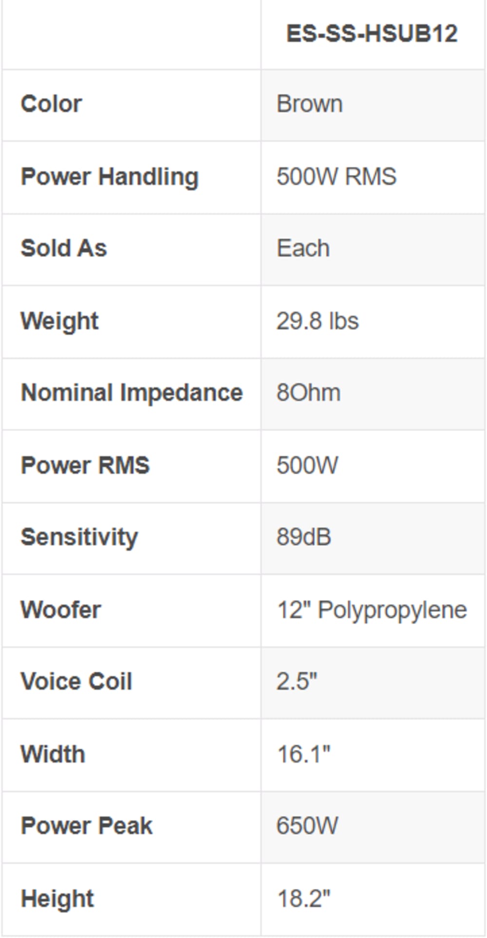 Episode® Surroundscape 12\\" Hardscape Subwoofer (Each)