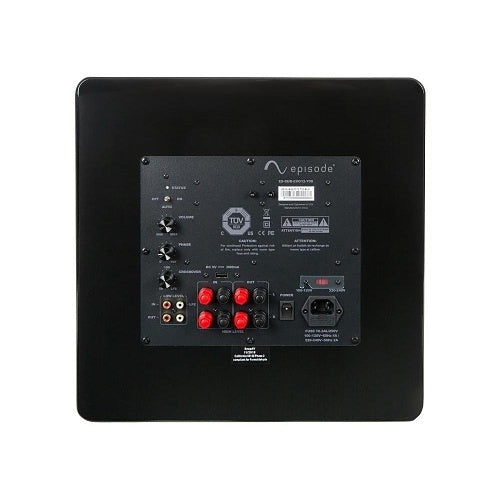 Episode ES-SUB-EVO12-700-BLK Evolution Series 720W 12\\" Sealed Subwoofer, Gloss Black