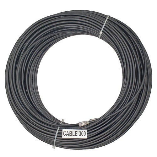 EtherWAN CABLE 300 Shielded CAT6 Outdoor Standard Patch Cable, RJ45 Plug to Plug 568B Wired, Solid, PVC Jacket, 300', Black