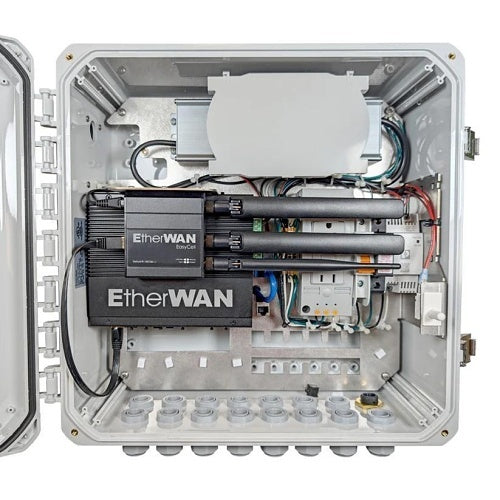 EtherWAN EASYPOE24E-PNC NEMA-4X Cabinet with Integrated Power over Ethernet Switch