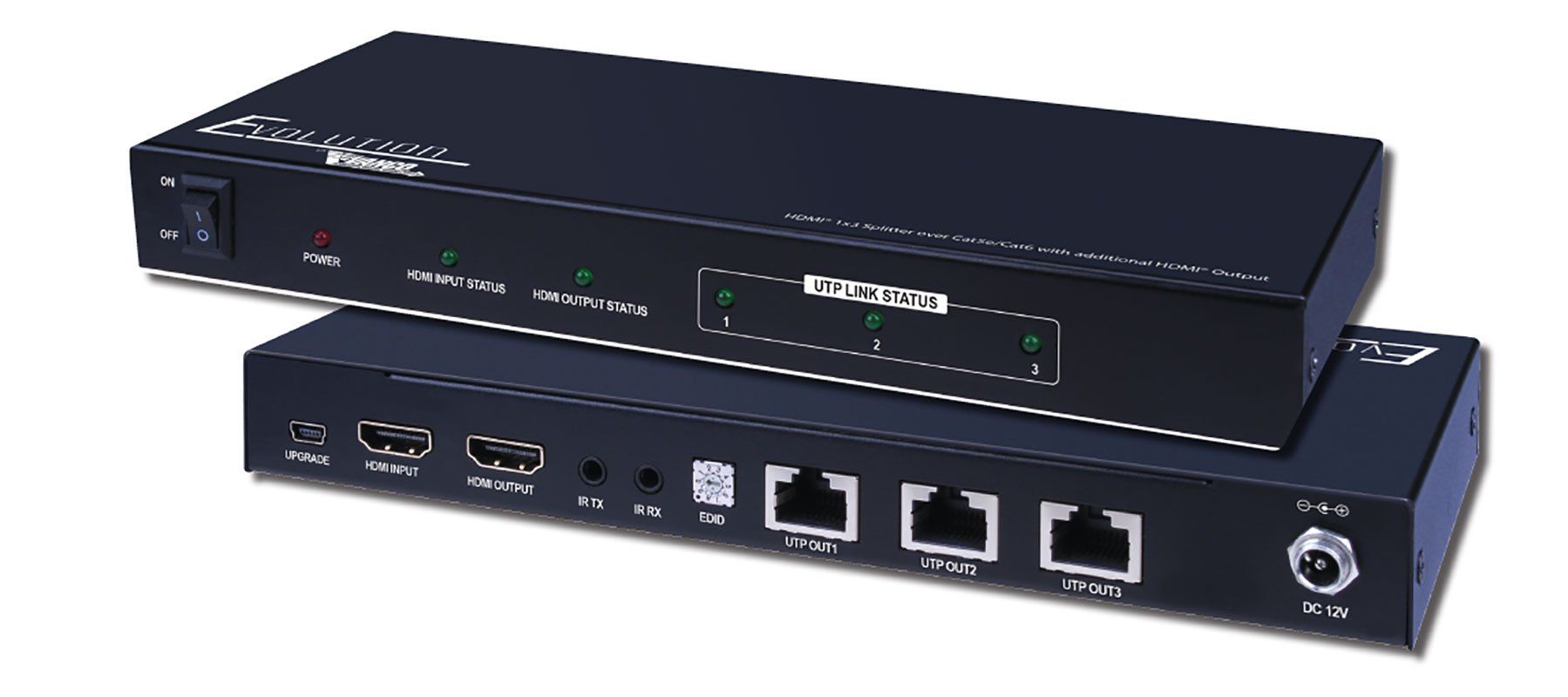 1x3 Plus 1 HDMI Output Splitter over Single CAT5e-CAT6 Cable