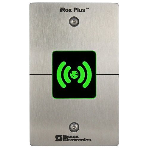 Essex IRXPO-2S iRox Plus Single Gang Dual Frequency Reader with MultiCLASS SE, Wiegand/OSDP, Stainless Faceplate