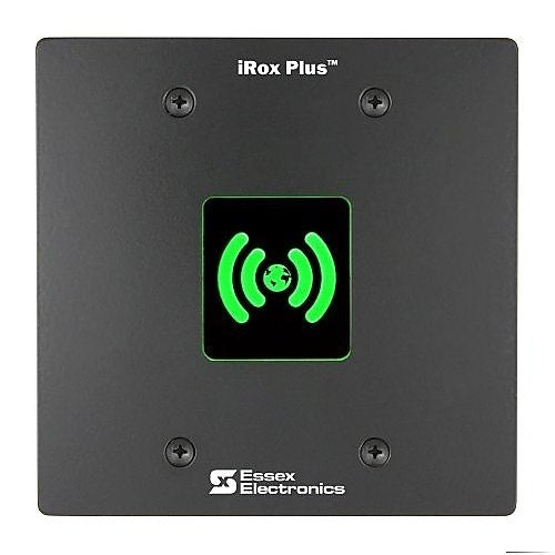 Essex IRXPO-3B iRox Plus Double Gang Dual Frequency Reader with MultiCLASS SE, Wiegand/OSDP, Black Faceplate