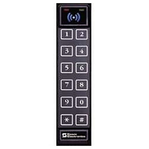 Essex K1-26I K1 Series Thinline 2x6 Keypad Access Device, Black Illuminated Overlay