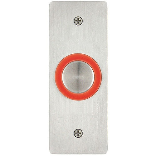 Essex PEB-1SBLANK Narrow/Jamb Piezo Touch Button, Stainless No Graphics