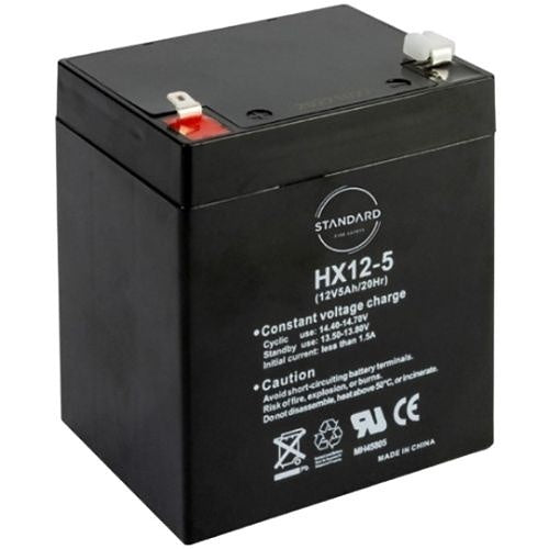 Standard Fire Safety ES6000-B1250 Rechargeable Battery with ABS Case, 12V, 5Ah