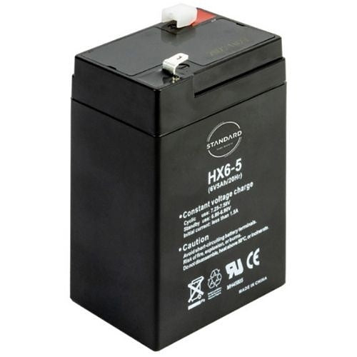 Standard Fire Safety ES6000-B650 Rechargeable Battery with ABS Case, 6V, 5Ah
