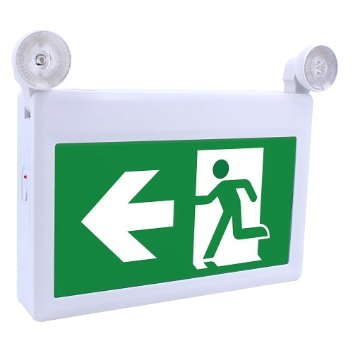 Standard Fire Safety SD-10023 Running Man Sign, Emergency Light, Plastic Combo