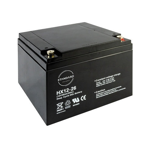 Standard Fire Safety SD6000-B12260 12V 26Ah Rechargable Battery
